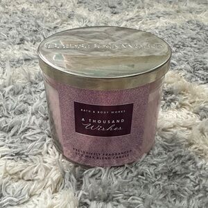 Bath & Body Works A Thousand Wishes Candle - Glittery Pink